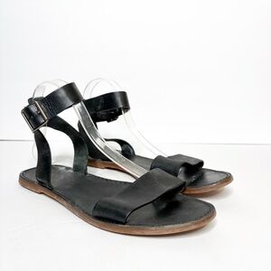 Madewell The Kathryn Black Ankle Strap Sandals Size 9.5
